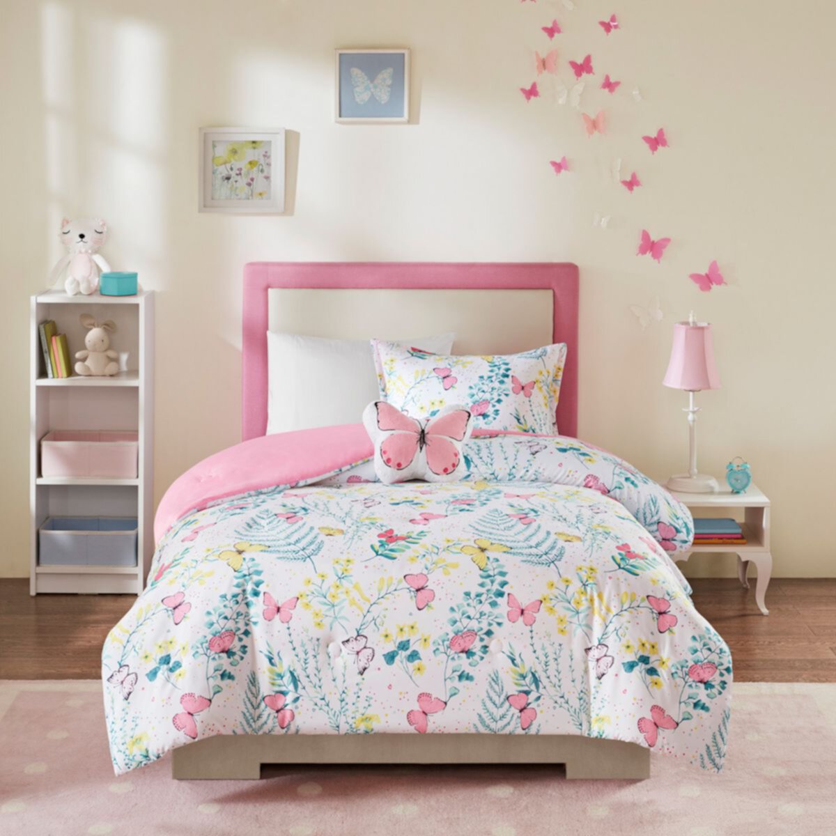 Mi Zone Kids Комплект одеяла и декоративная подушка с принтом бабочки Caroline Mi Zone Kids