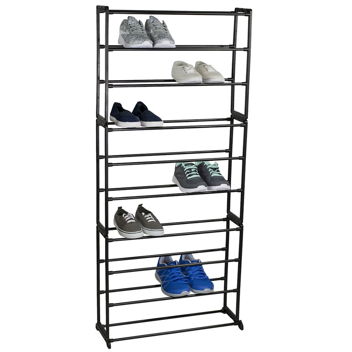 Home Basics Space-Saving 30 Pair Shoe Tower Storage Rack Home Basics