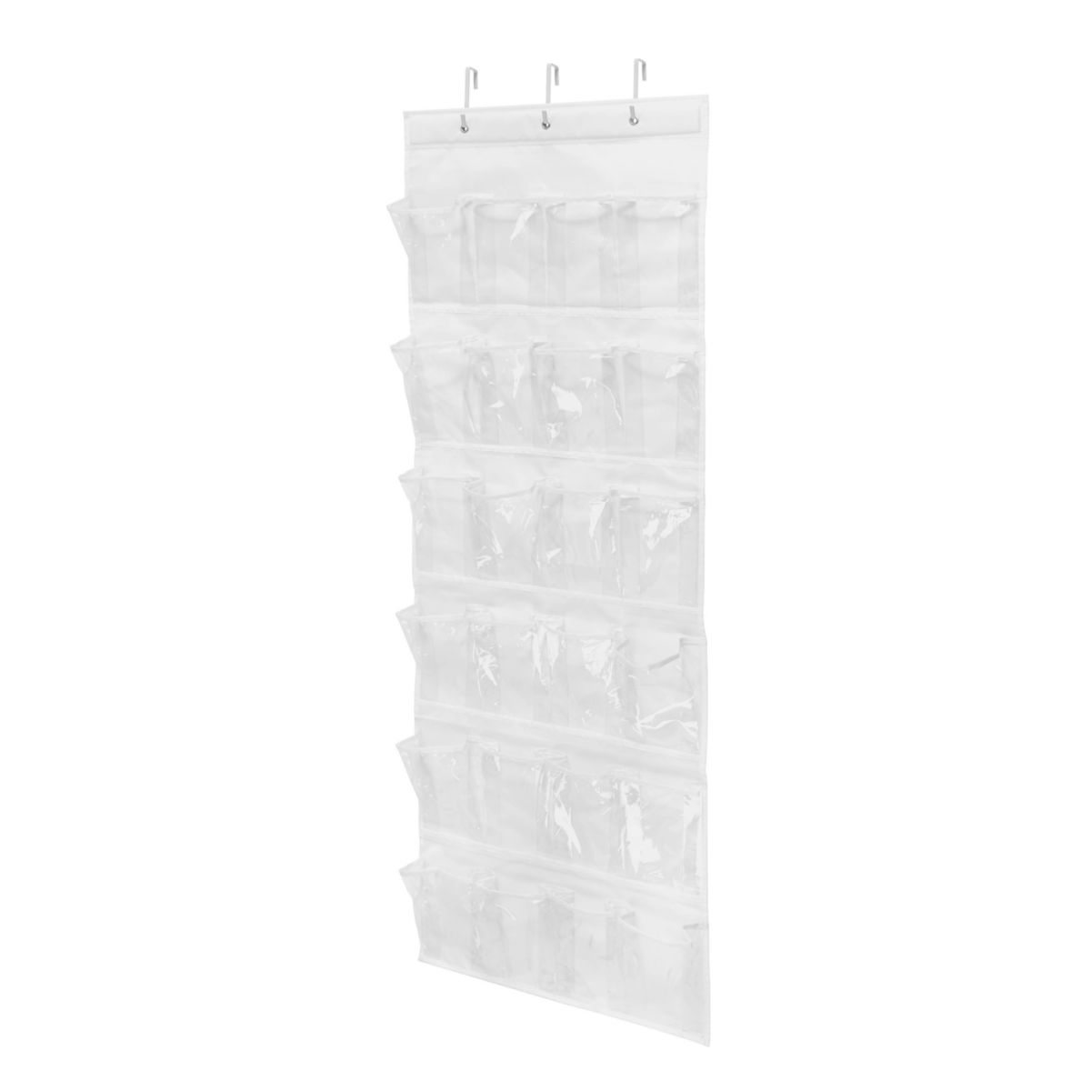 Honey-Can-Do 24-Pocket White Over-The-Door Shoe Organizer Honey-Can-Do