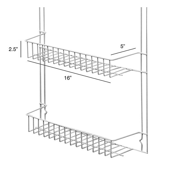 Portsmouth Home 5-Foot Over The Door Storage Rack Portsmouth Home