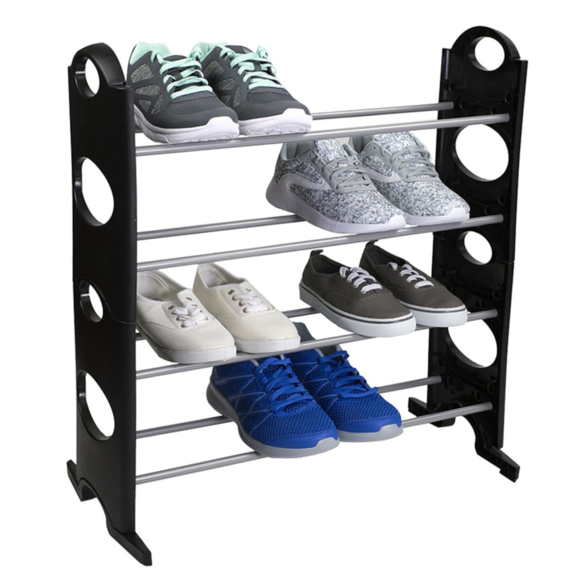 Home Basics Stackable 12 Pair Shoe Rack Home Basics