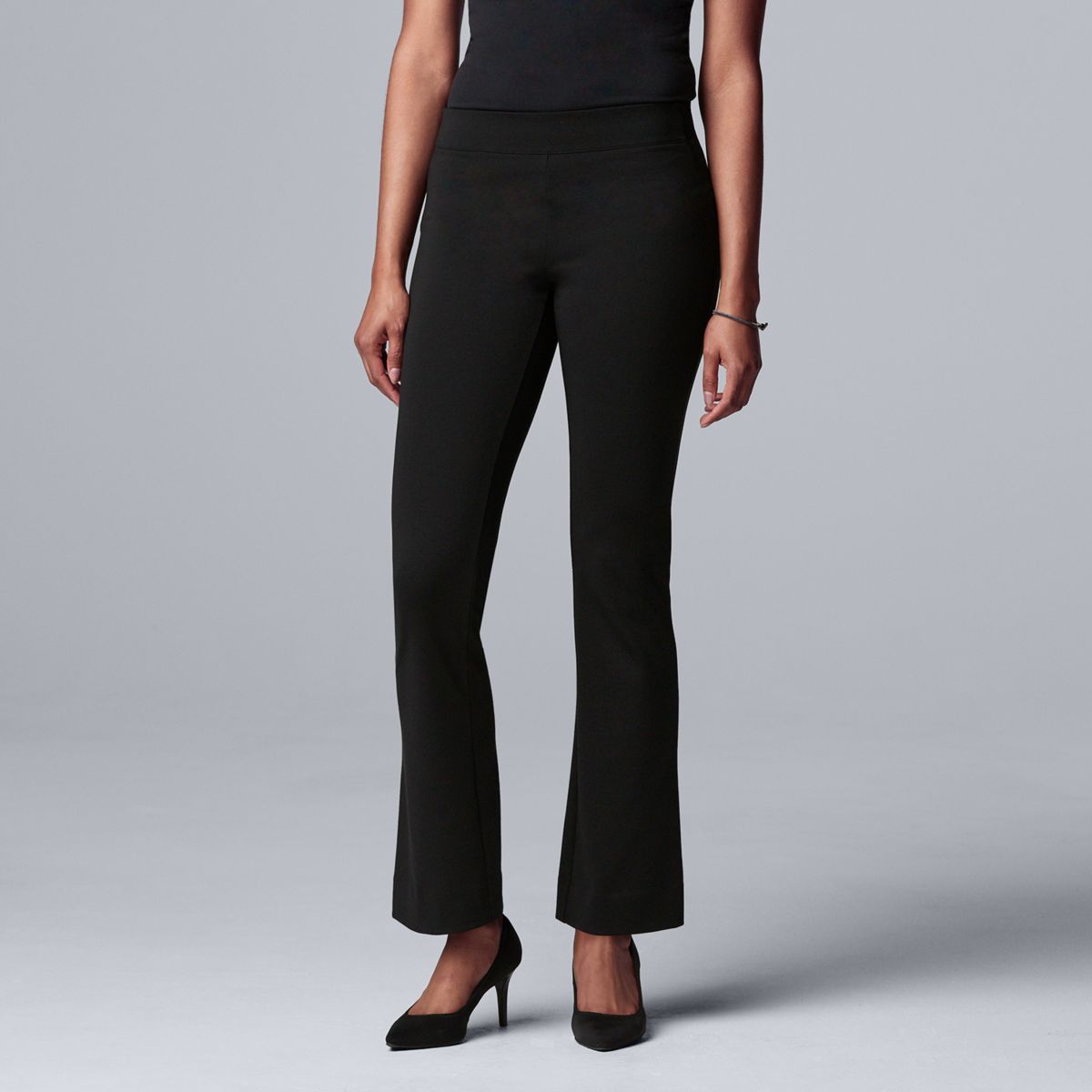 Women's Simply Vera Vera Wang Pull-On Ponte Bootcut Dress Pants Simply Vera Vera Wang