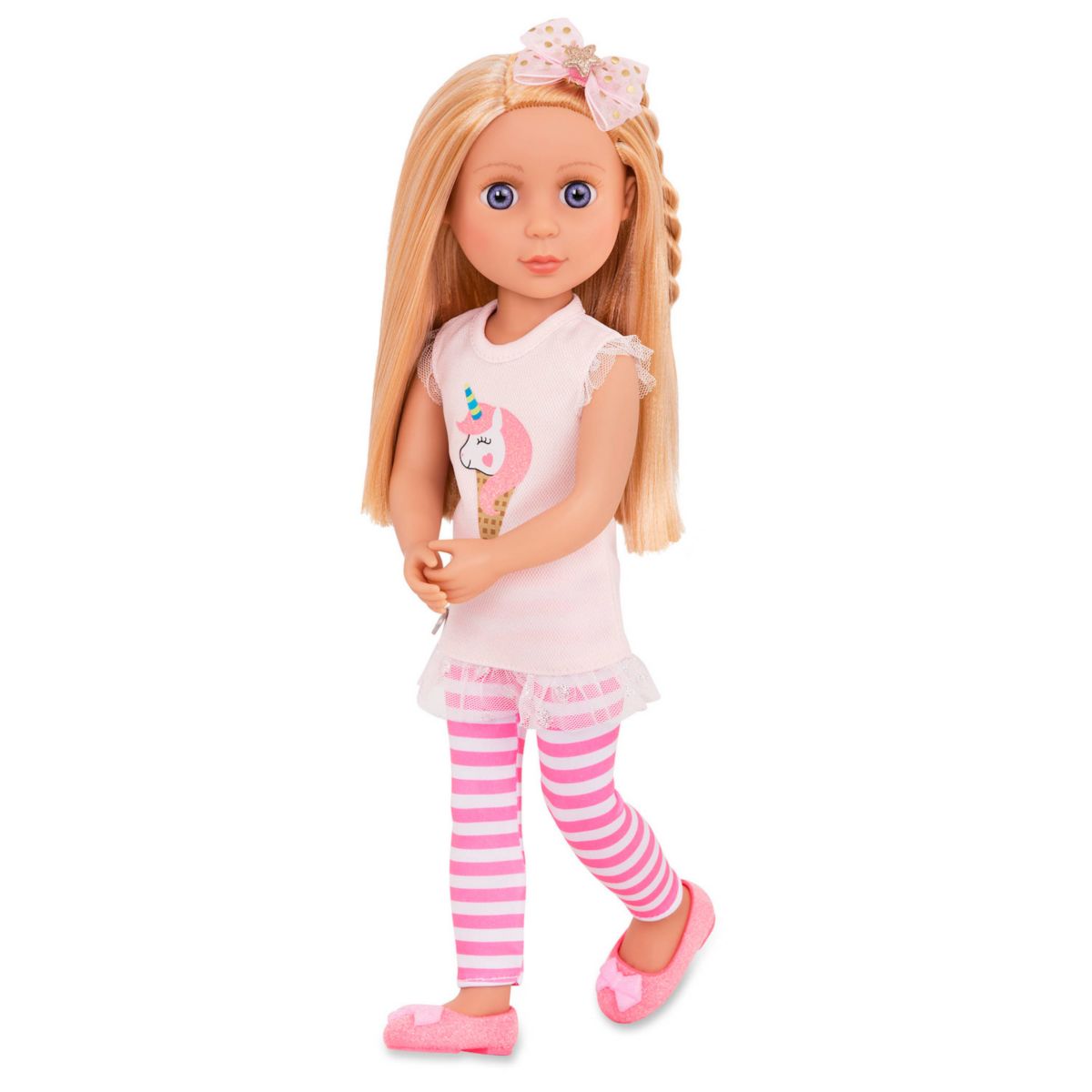 14-дюймовая кружевная позируемая модная кукла с блестками для девочек от Battat Glitter Girls
