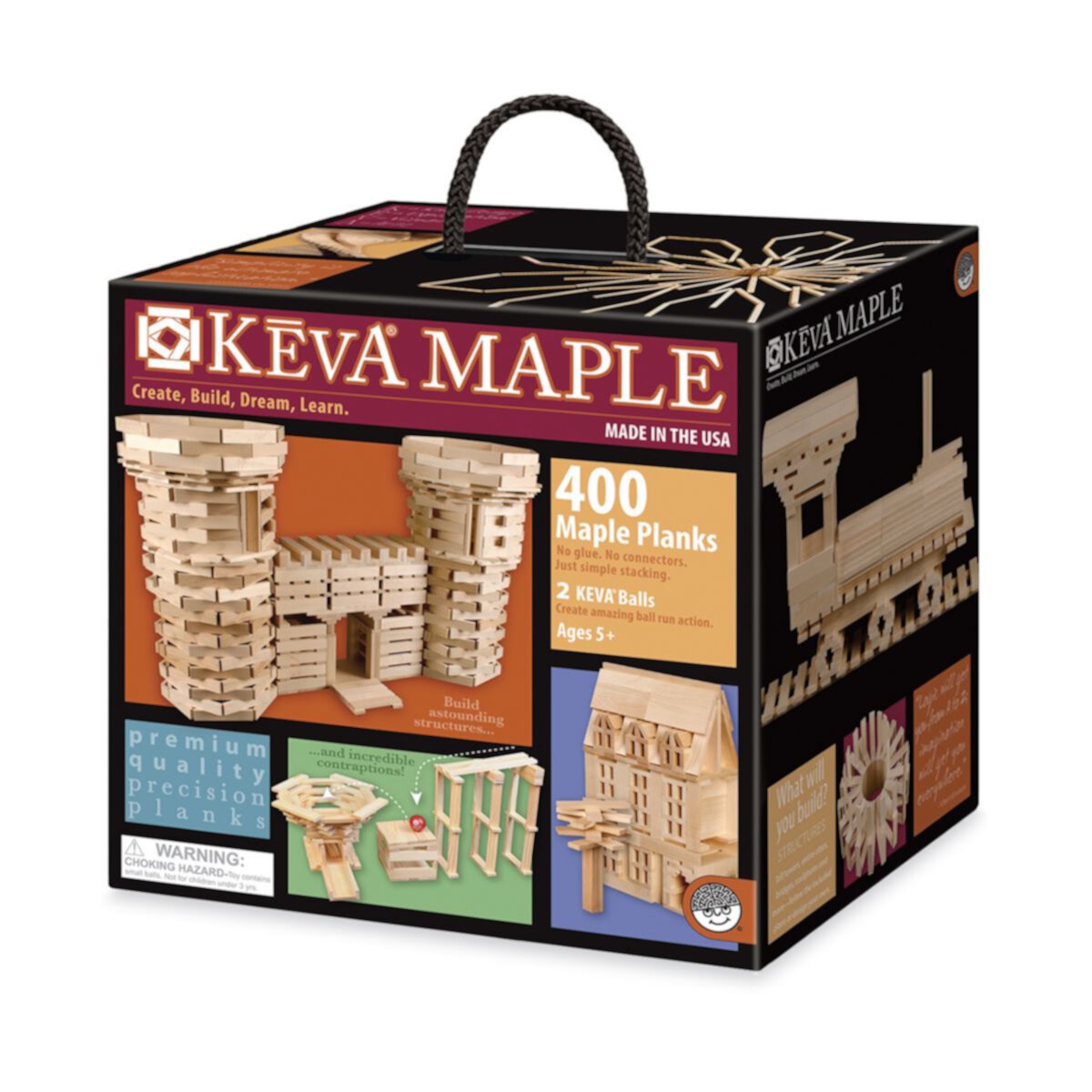 Набор планок KEVA Maple из 400 элементов от MindWare MindWare