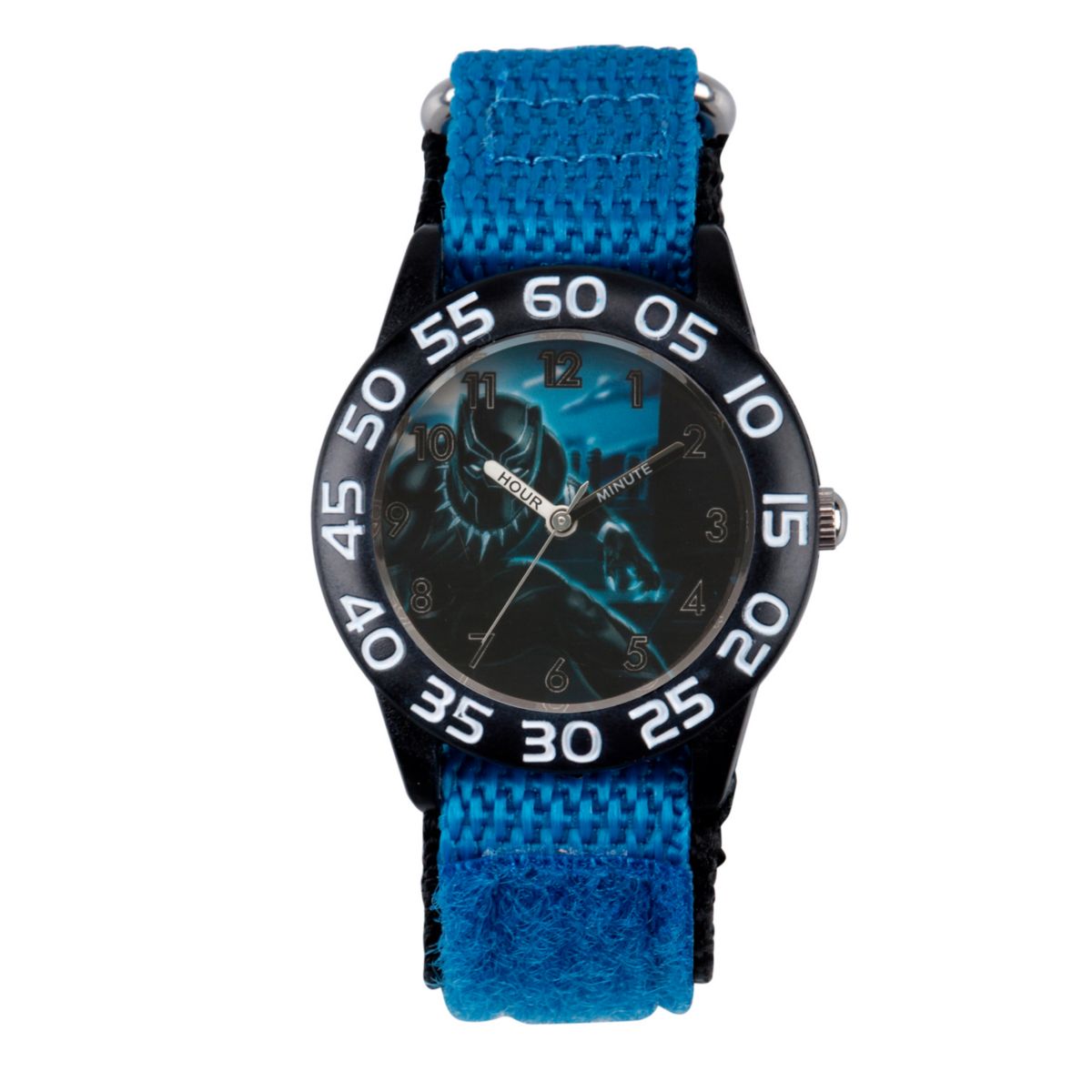 Детские черно-синие пластиковые часы Marvel Black Panther Marvel