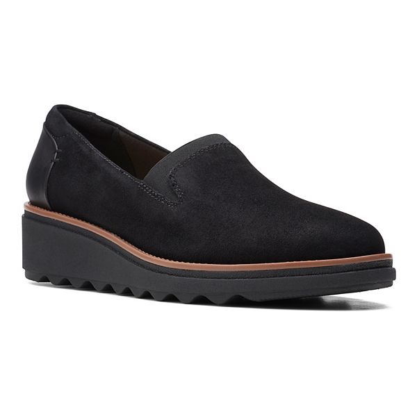 Женские замшевые лоферы Clarks® Sharon Dolly с технологией Ortholite и прочной подошвой Clarks