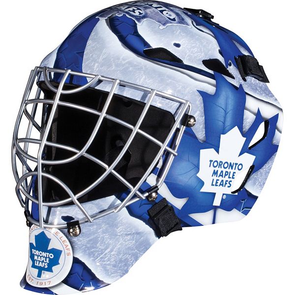 Вратарская маска Youth Toronto Maple Leafs GFM 1500 Street с логотипами NHL, для детей 6-12 лет, ABS пластик Franklin Sports