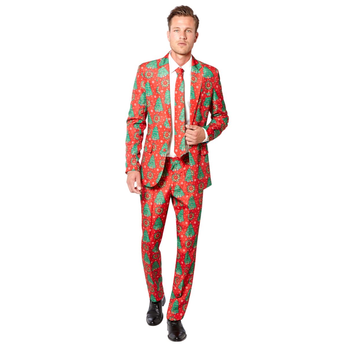 Мужской праздничный приталенный костюм и галстук Suitmeister Suitmeister