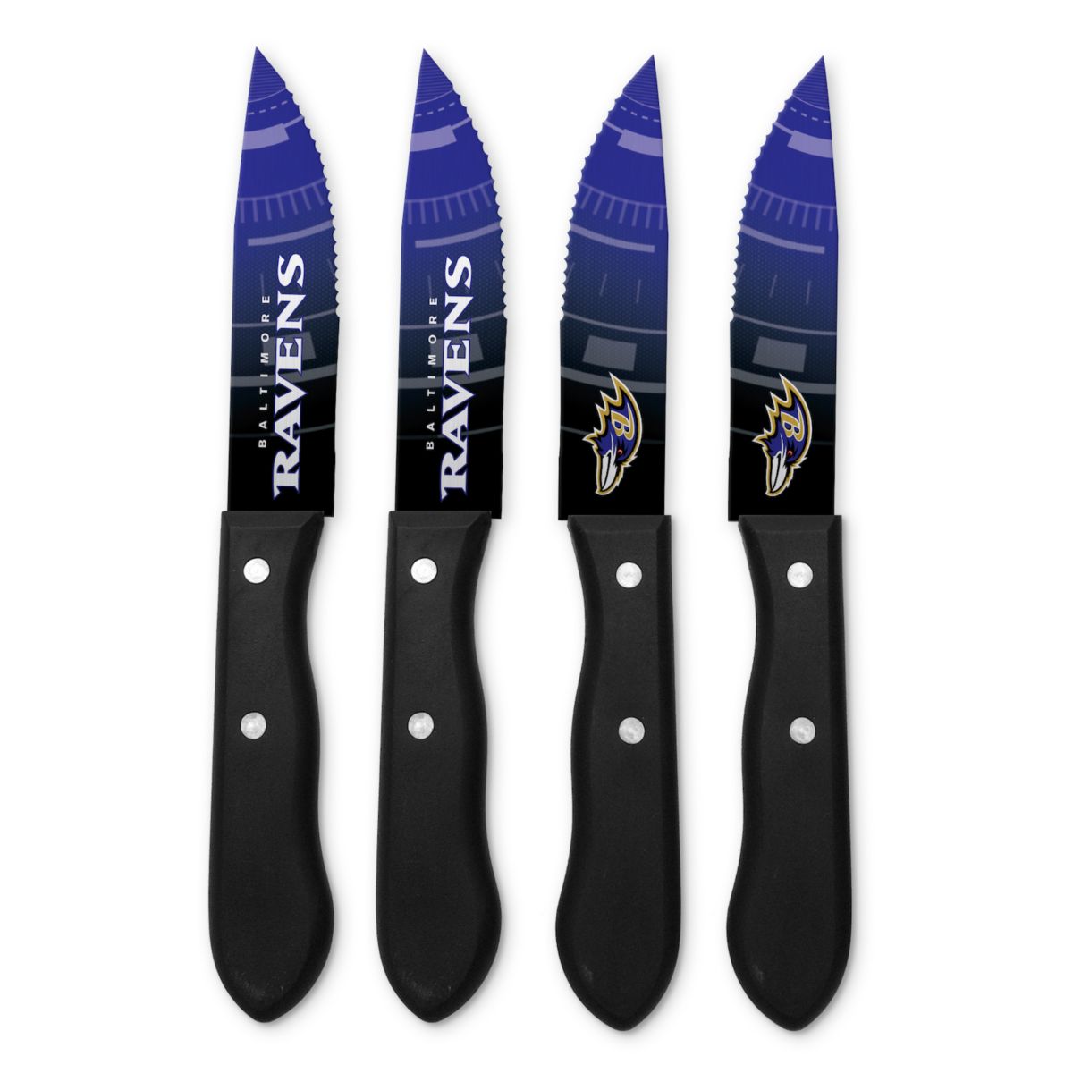 Набор ножей для стейка Baltimore Ravens, 4 предмета NFL