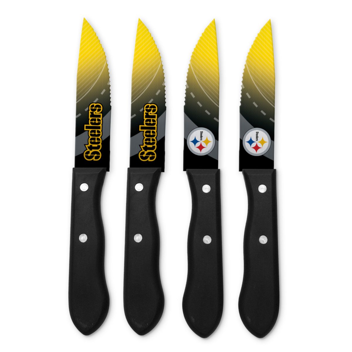 Набор ножей для стейка Pittsburgh Steelers из 4 предметов NFL