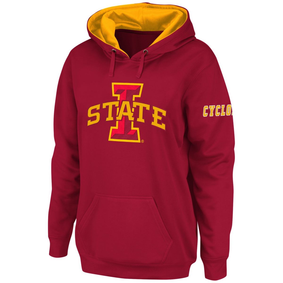 Женское худи Stadium Athletic с логотипом Iowa State Cyclones, 70% хлопок, 30% полиэстер Stadium Athletic