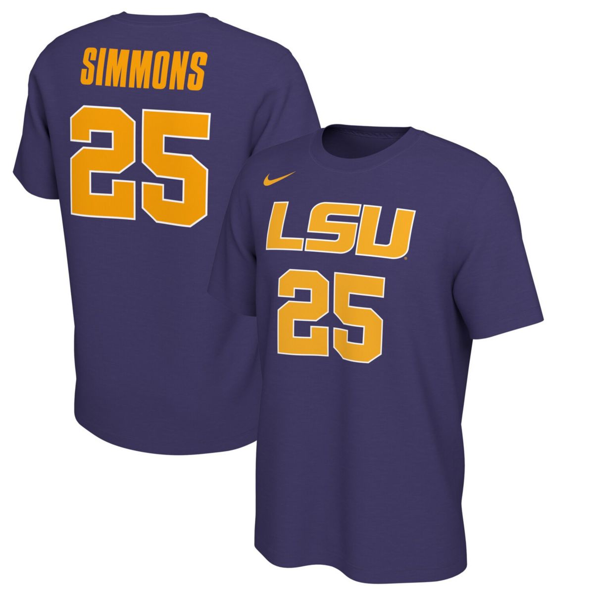 Мужская Футболка Nike Ben Simmons LSU Tigers Retro Alumni Basketball Nike