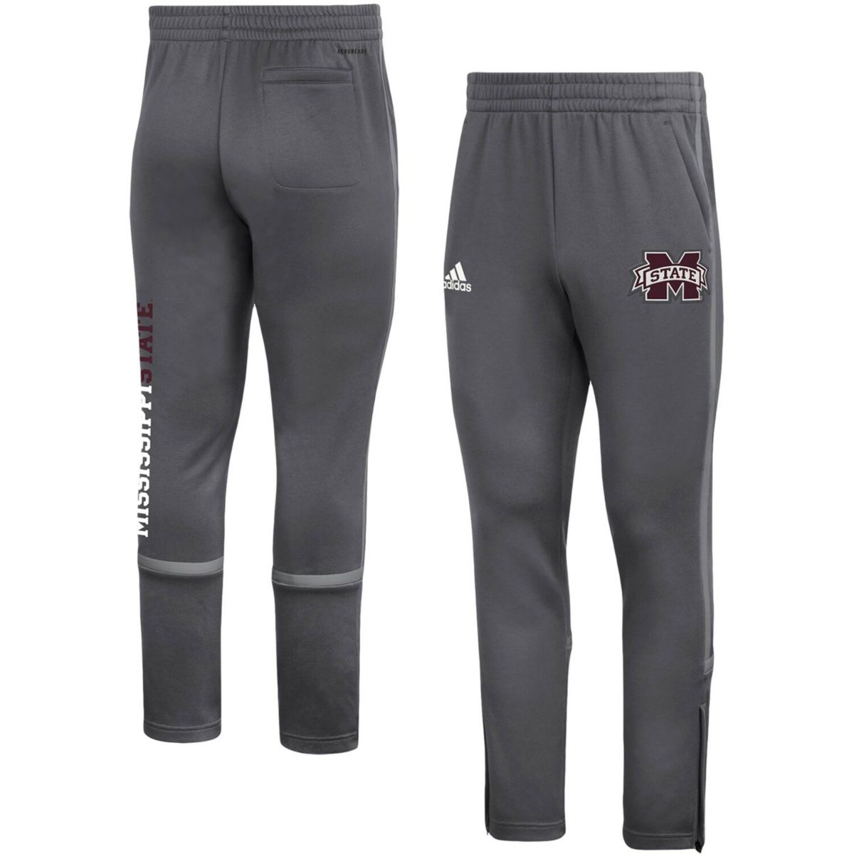 Men's adidas Gray Mississippi State Bulldogs Under the Lights Sideline Pants Adidas