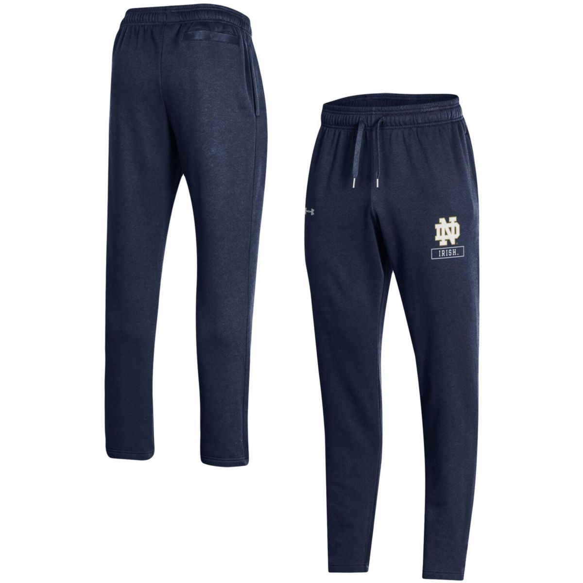 Мужские темно-синие брюки с открытым низом Under Armour Notre Dame Fighting Irish All Day Under Armour