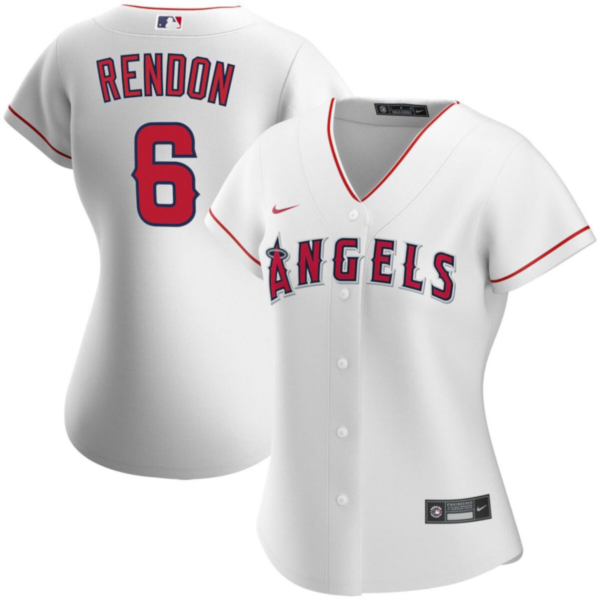 Женская Футболка Nike Anthony Rendon Белая Los Angeles Angels Домашняя Реплика Игрока Nitro USA