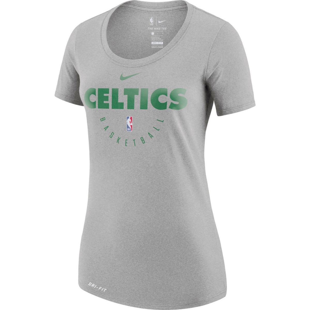 Women's Nike Heathered Charcoal Boston Celtics Practice Performance T-Shirt Nike