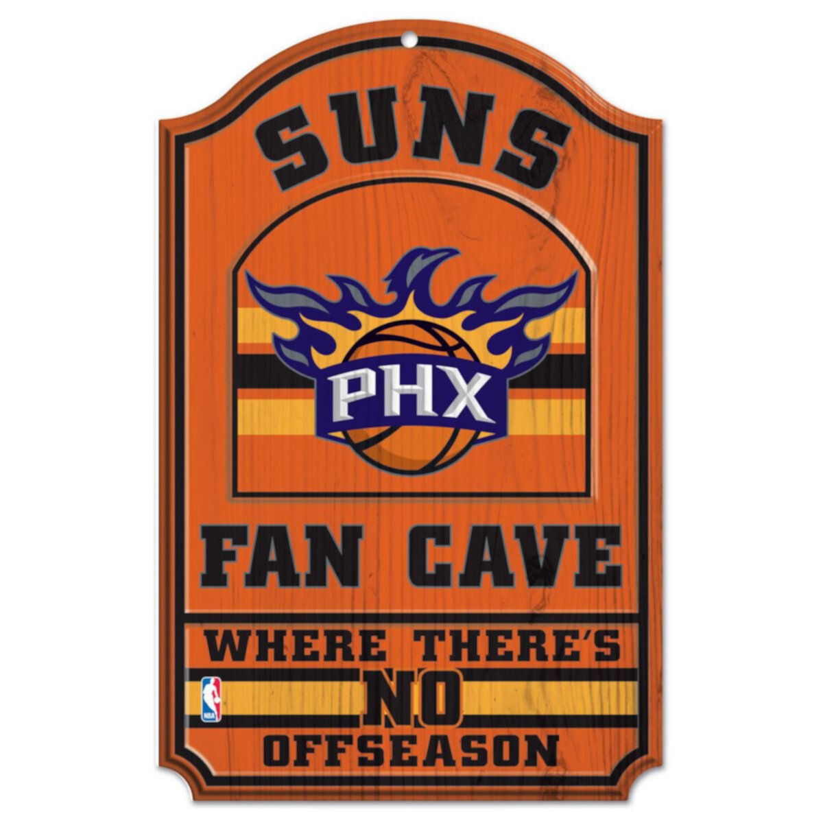WinCraft Phoenix Suns 11 '' x 17 '' Деревянная вывеска Fan Cave Unbranded