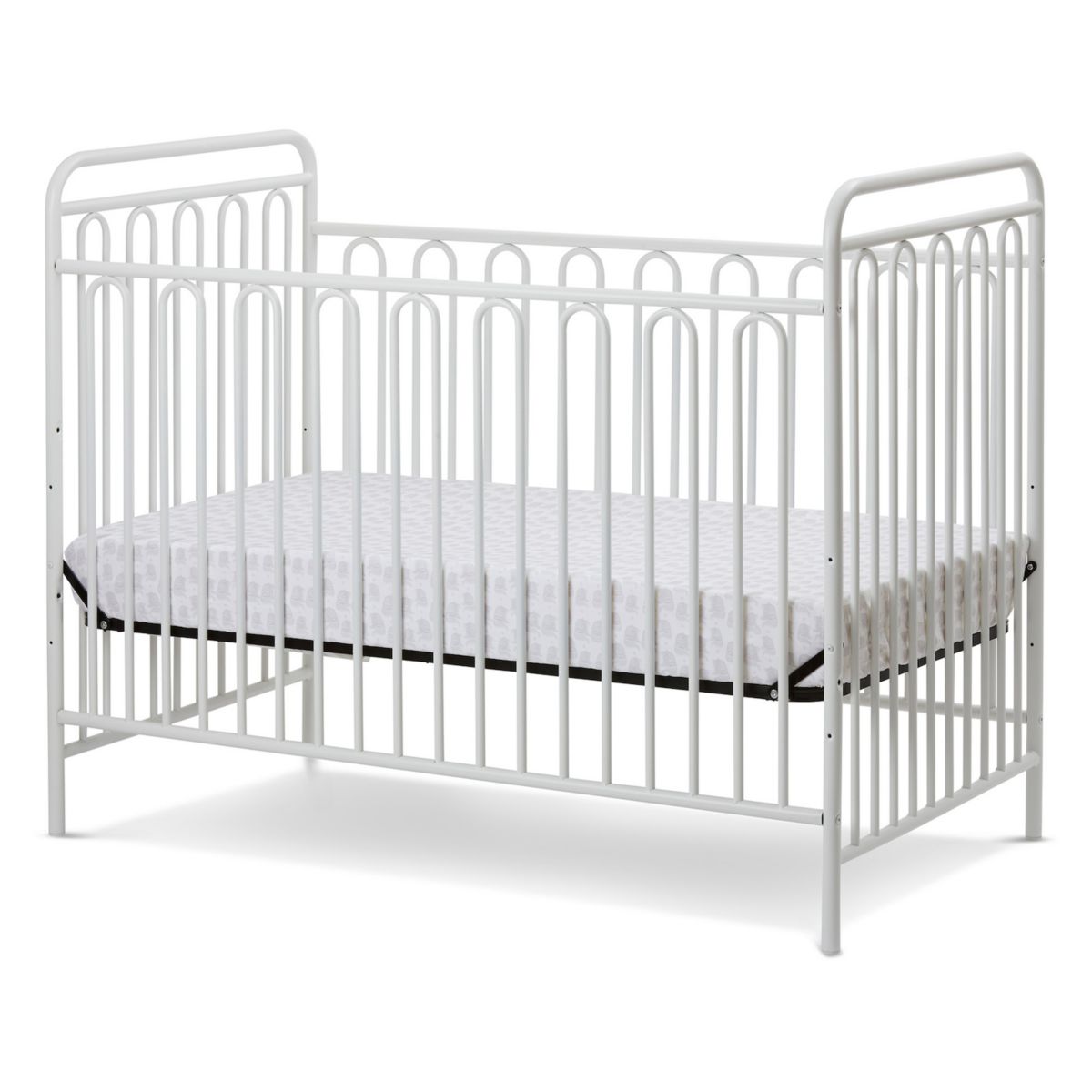 Трансформируемая полноразмерная металлическая кроватка LA Baby Trinity 3-в-1 LA Baby