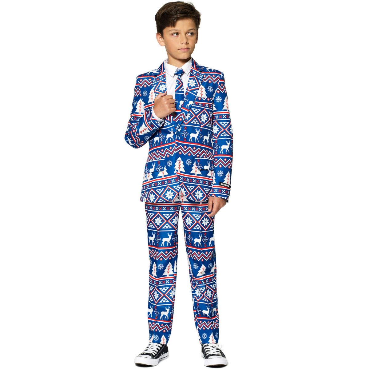 Синий скандинавский рождественский костюм Suitmeister для мальчиков 4–16 лет Suitmeister