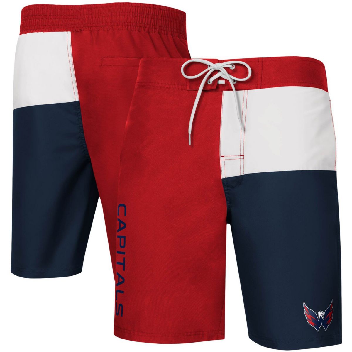 A blue uniform red trunks. Gill Sports by Carl Banks.