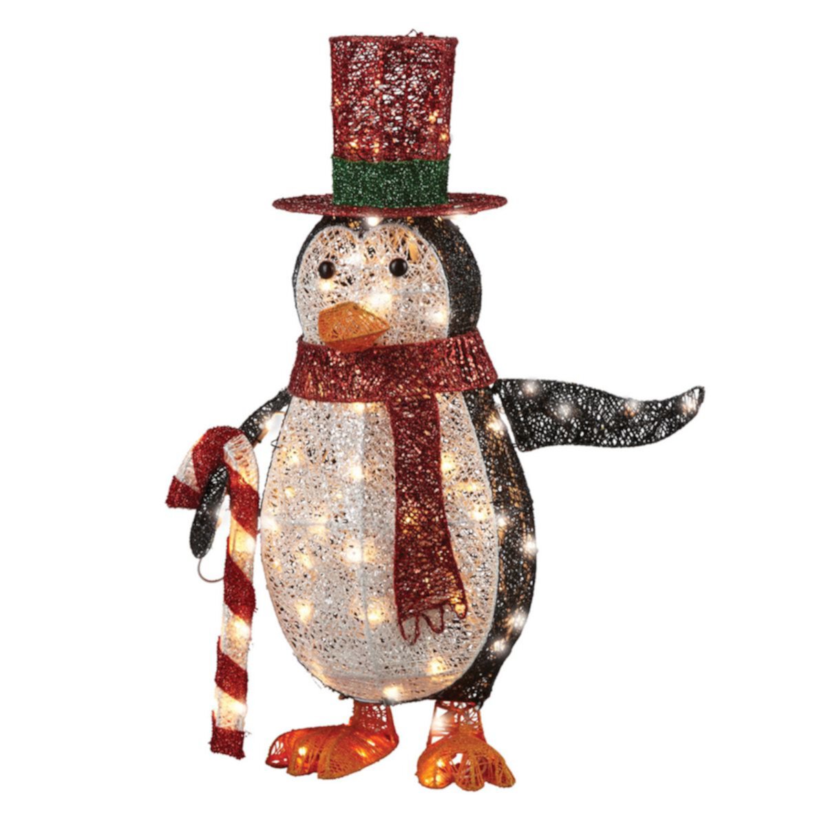 National Tree Company 36-in. Pre-Lit Penguin & Candy Cane Christmas Decor National Tree Company