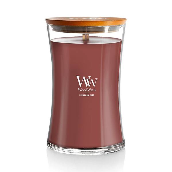 WoodWick® Cinnamon Chai Большая свеча «Песочные часы» WoodWick