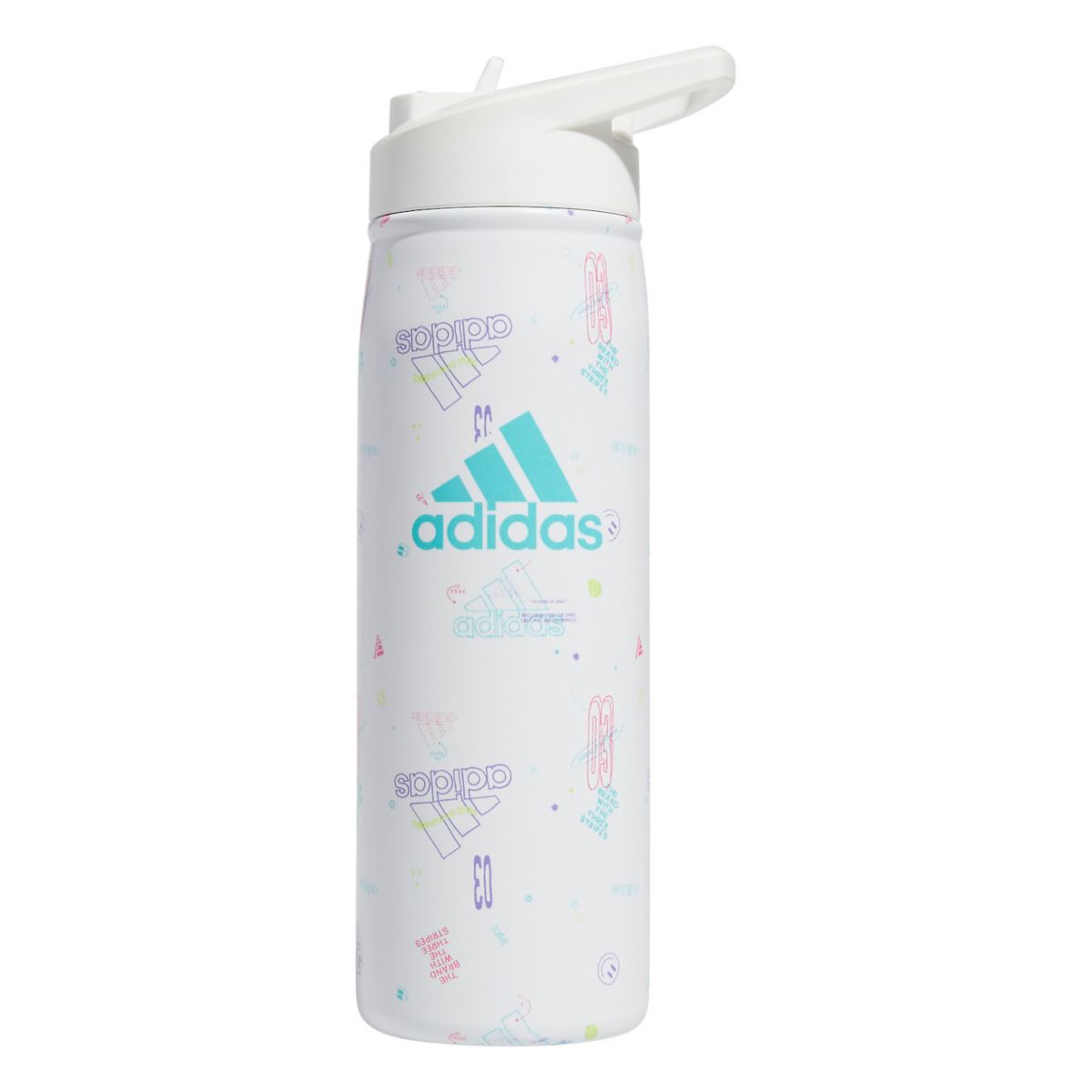adidas 20 унций. Бутылка для воды из нержавеющей стали с трубочкой Adidas