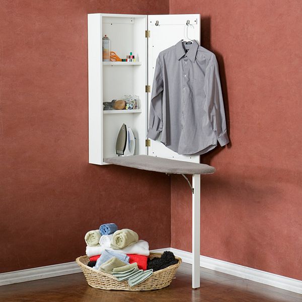 Wall-Mounted Ironing Board Cabinet Southern Enterprises