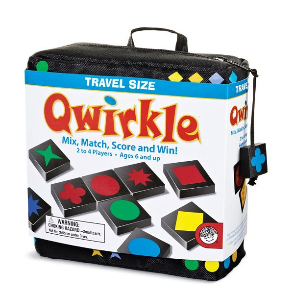 Путевая игра Qwirkle, 108 мини-деревянных плиток, для 2-4 игроков, от 5 лет MindWare