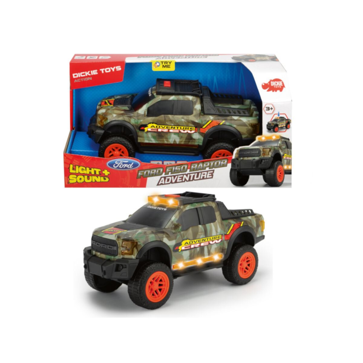 Dickie Toys Light & Sound Ford F150 Adventure Raptor Dickie Toys