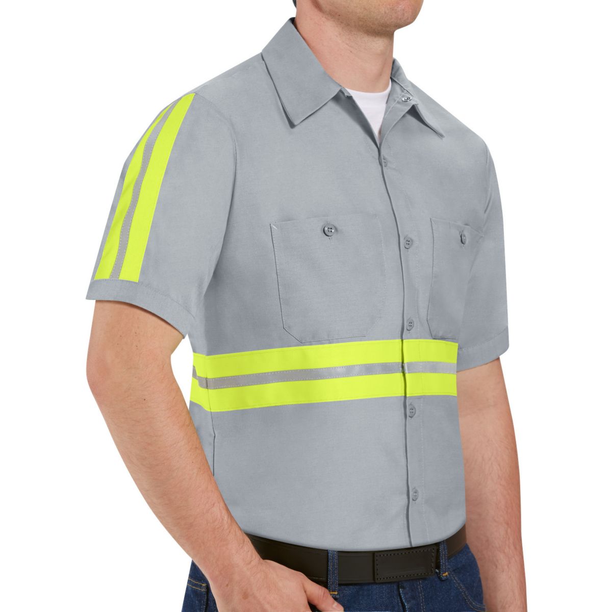 Мужская рабочая рубашка с улучшенной видимостью Red Kap Red Kap