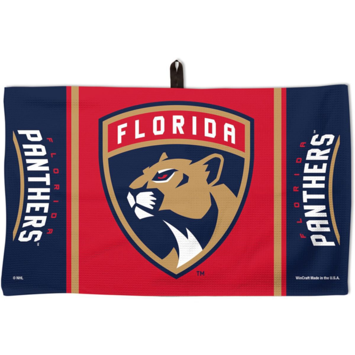 Вафельное полотенце для гольфа WinCraft Florida Panthers 14 x 24 дюйма Unbranded