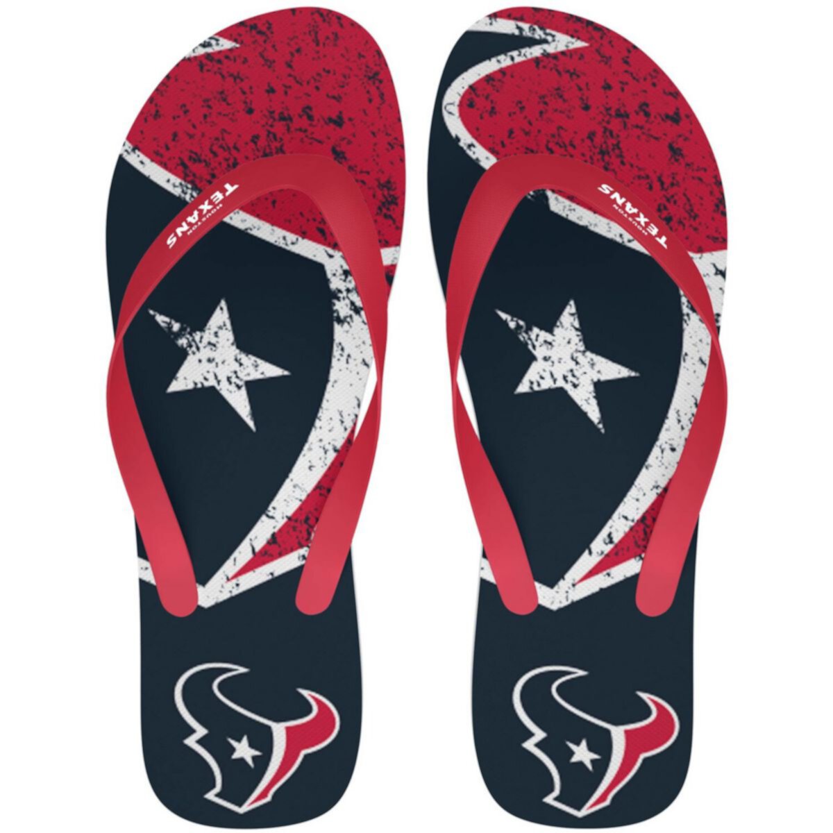 Унисекс Детские сандалии Unbranded Houston Texans Big Logo Flip Flop Unbranded