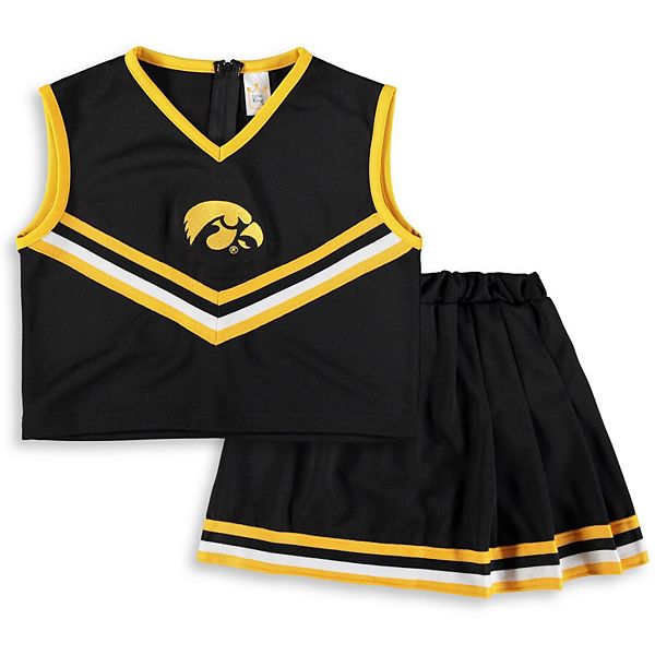 Набор из двух частей для девочек для малышей Black Iowa Hawkeyes Unbranded