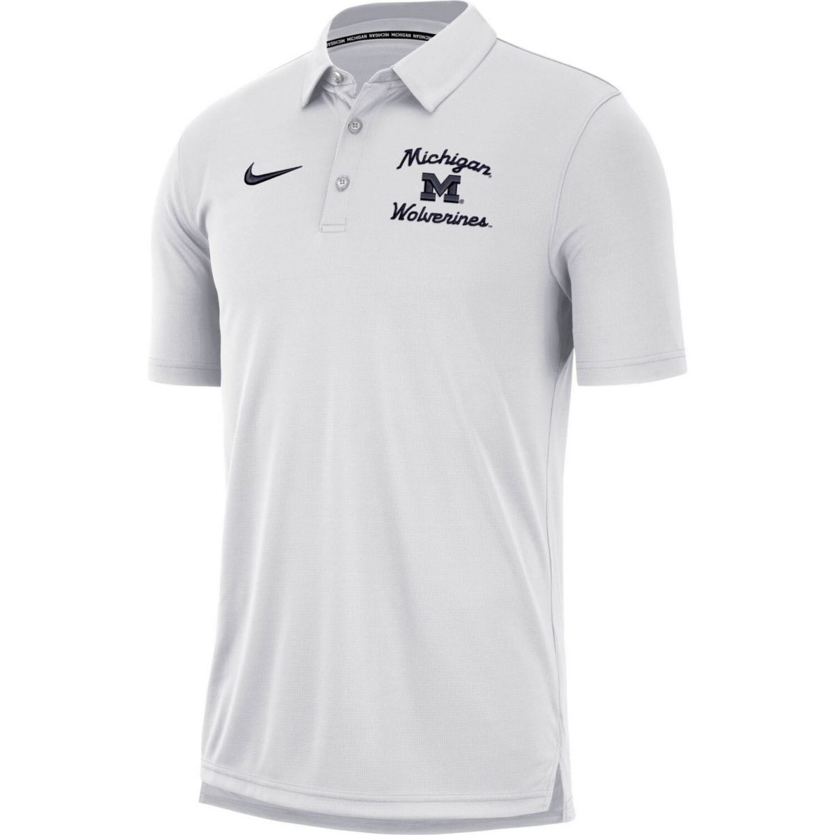 Мужская футболка-поло Nike White Michigan Wolverines Team Nike