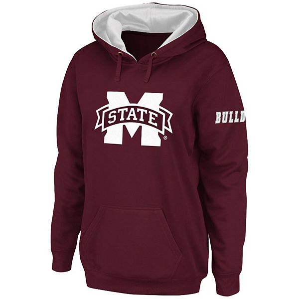 Женская Футболка Stadium Athletic Maroon Mississippi State Bulldogs Big Logo Pullover Hoodie Stadium Athletic