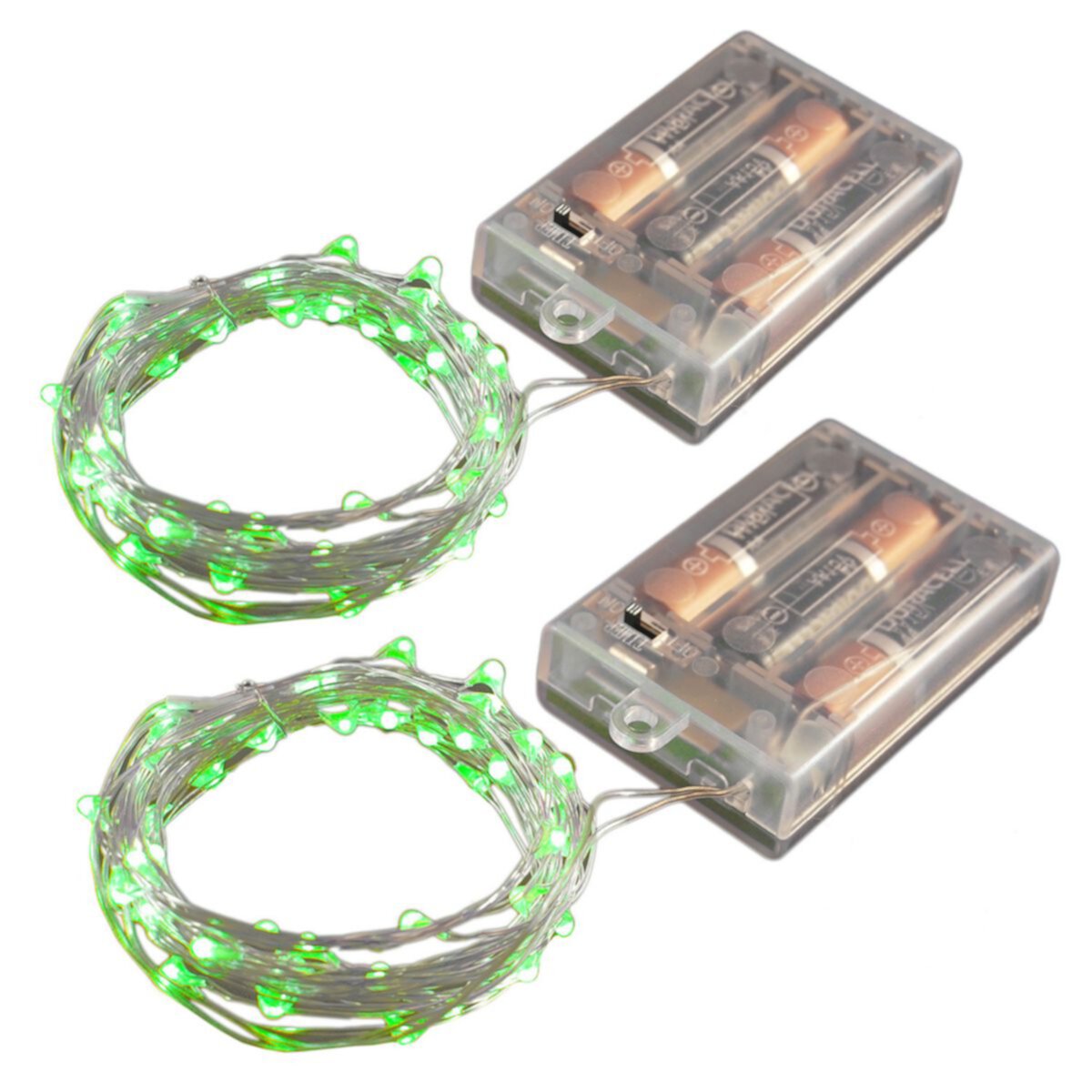 LumaBase Green LED Fairy String Light Комплект из 2 предметов LumaBase