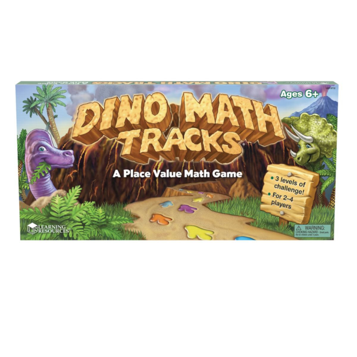 Учебные ресурсы Dino Math Tracks Игра с расстановкой ценностей Learning Resources