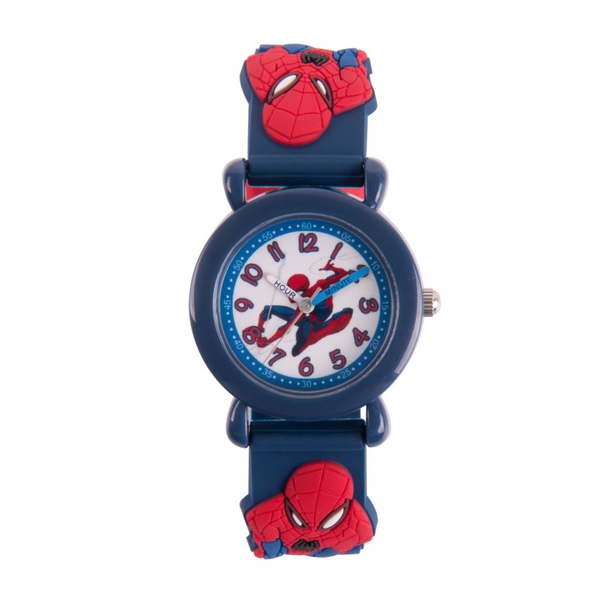 Детские синие пластиковые часы Marvel Spider-Man Marvel