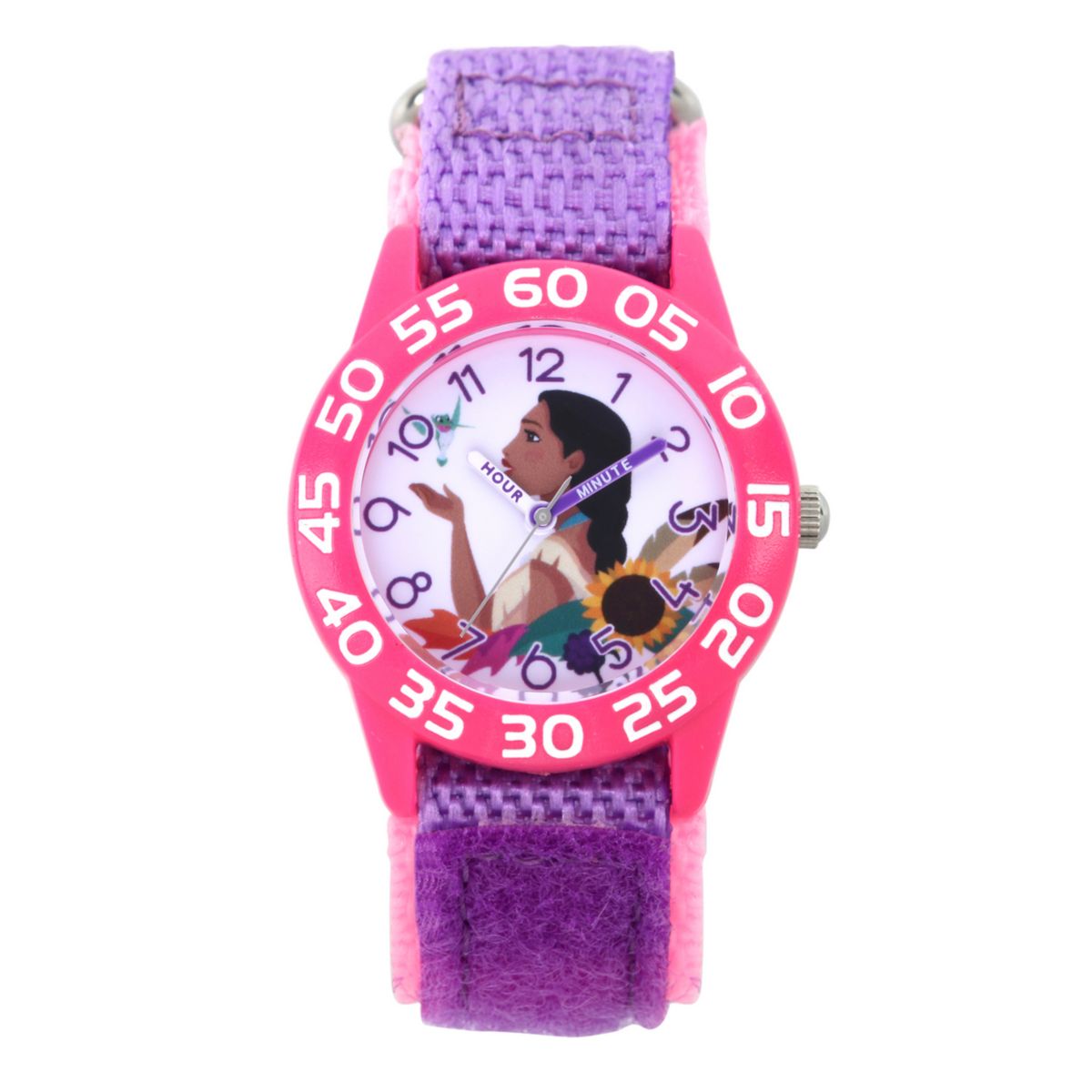 Детские розовые часы для учителей времени Disney Princess Pochahontas & Flit Licensed Character
