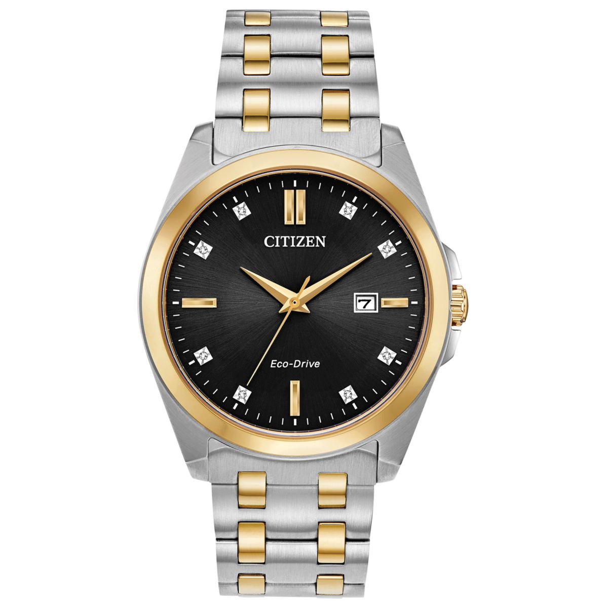 Двухцветные мужские часы Citizen Eco-Drive Corso Diamond Accent — BM7107-50E Citizen