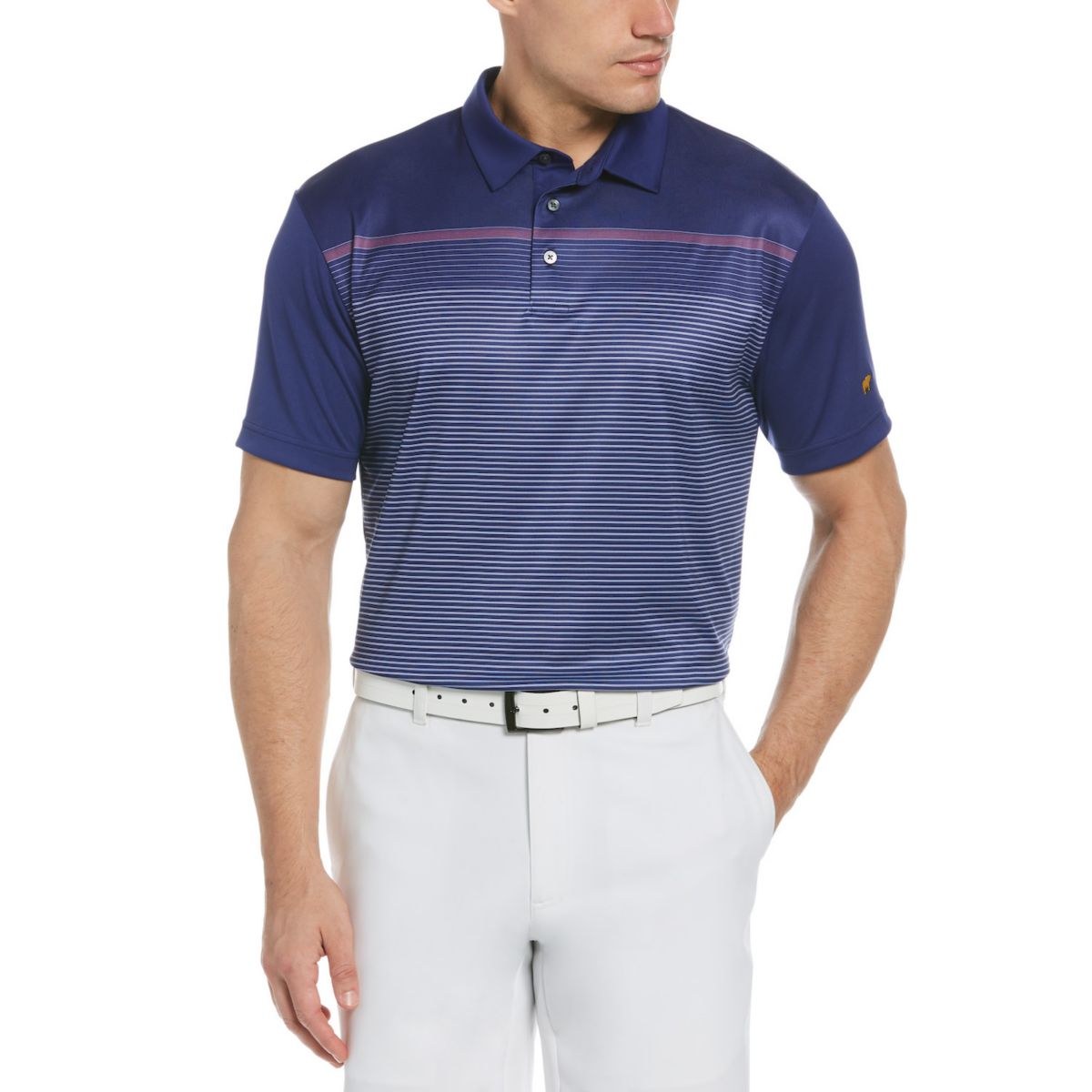 Мужская рубашка-поло для гольфа в полоску классического кроя Jack Nicklaus StayDri для гольфа Performance Jack Nicklaus
