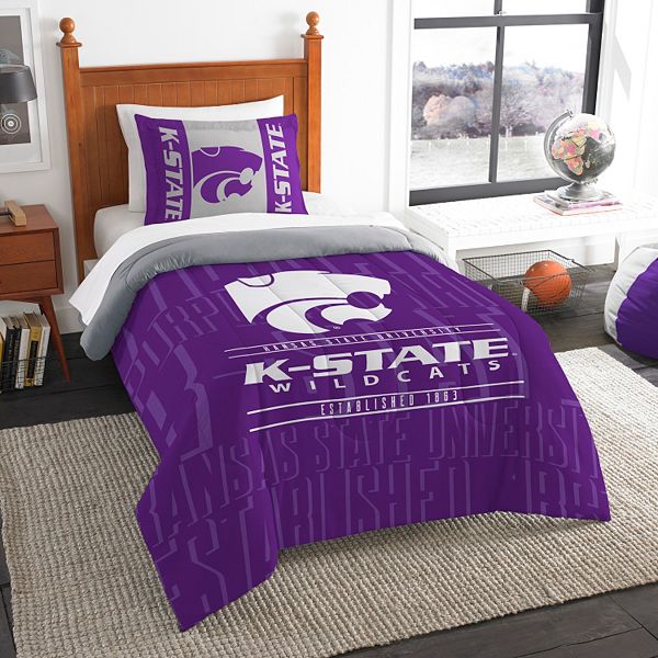 Комплект постельного белья Kansas State Wildcats: двуспальное покрывало 162 см x 218 см и наволочка 61 см x 76 см The Northwest