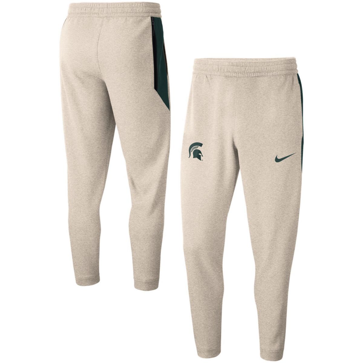 Men's Nike Cream Michigan State Spartans Logo Spotlight Pants Nike