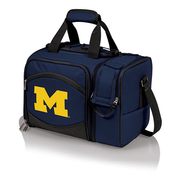 Корзина для пикника Picnic Time Michigan Wolverines с 8 аксессуарами, утеплитель, регулируемый ремень Unbranded