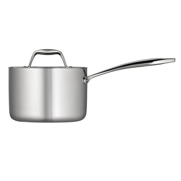 Tramontina Gourmet Tri-Ply Clad из нержавеющей стали, 2 кварты. Кастрюля Tramontina