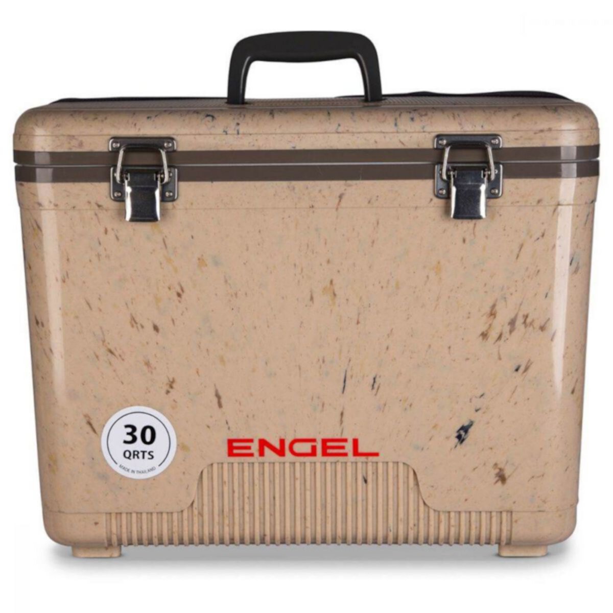 Engel 30 Quart 48 Can Leak Proof Compact Cooler and Drybox, Grassland Brown Engel