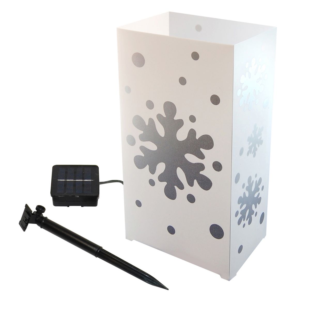 Набор из 6 предметов Snowflake Solar Luminaria Bag Floor Decor LumaBase