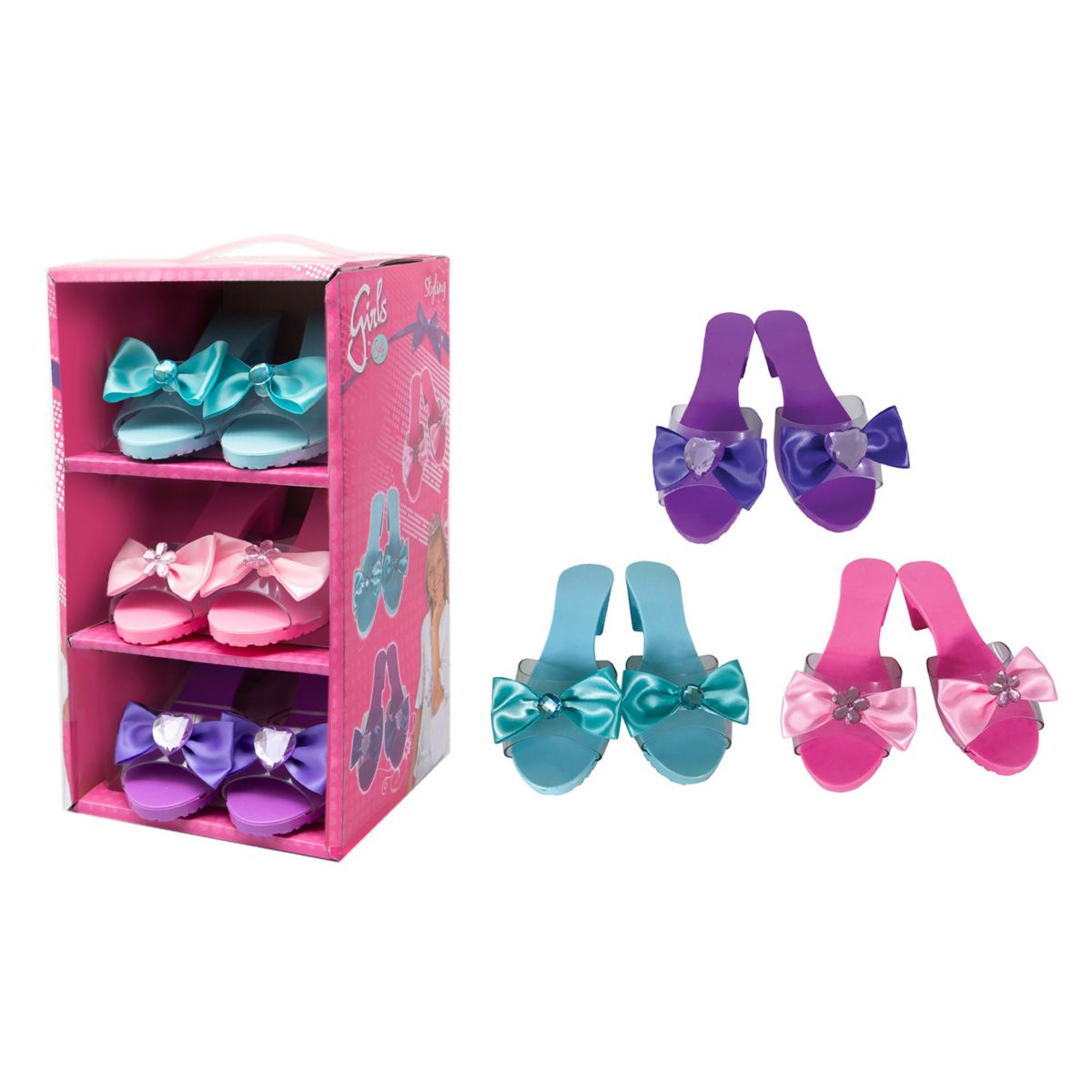 Toddler Girl Princess Shoe Set, 3 Pairs Unbranded