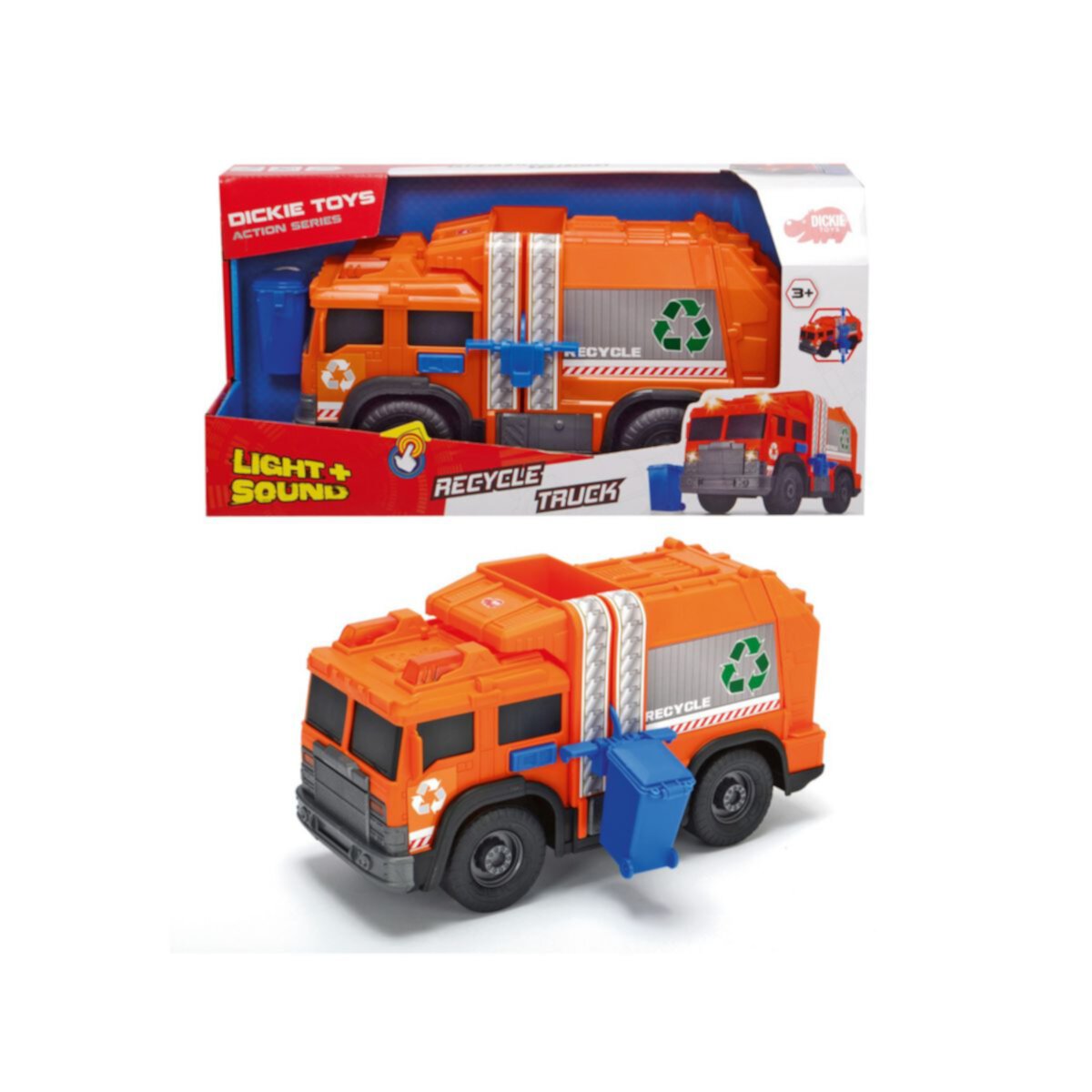 Dickie Toys Light & Sound Recycle Truck Dickie Toys